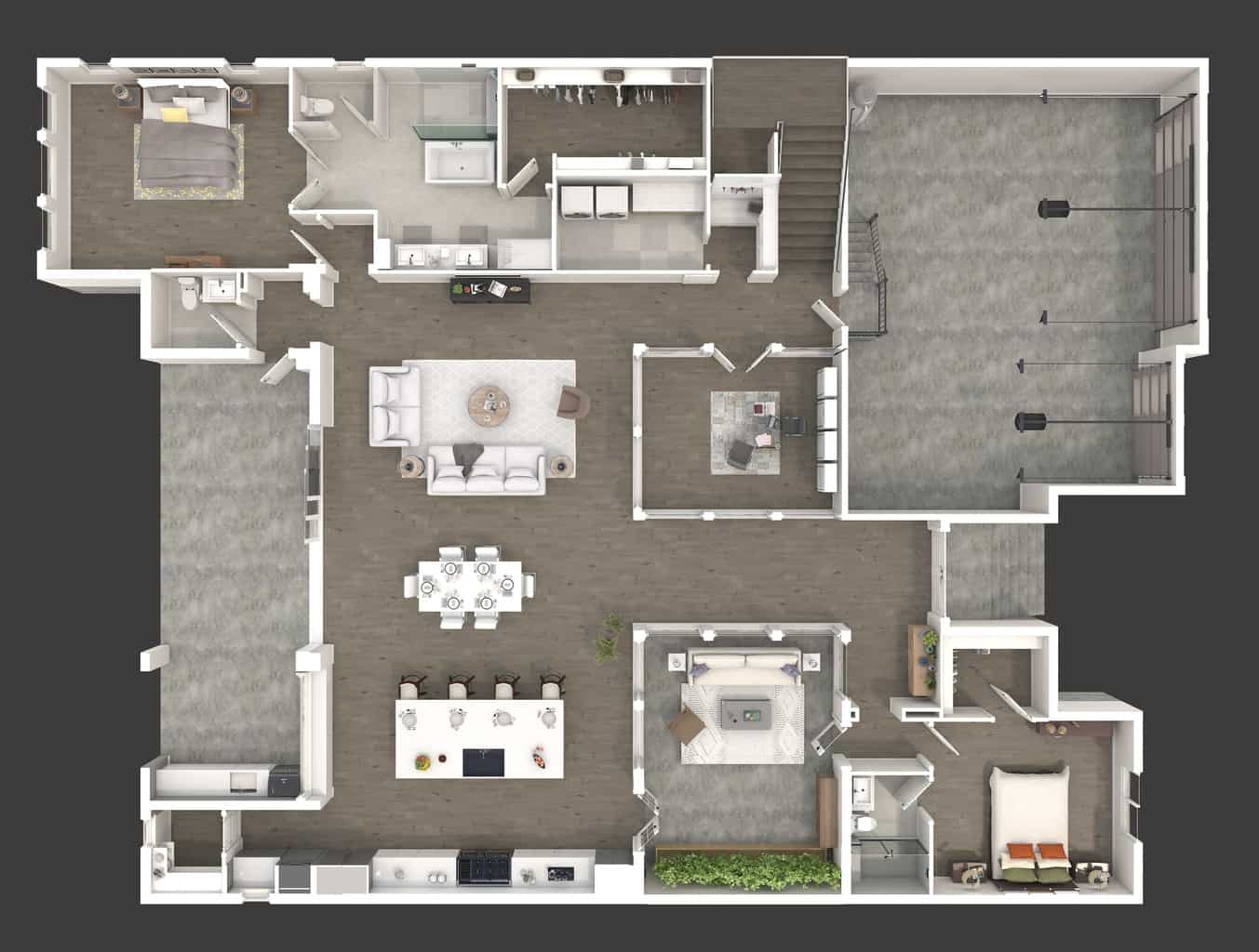 Floorplan - 3D - 1st Floor